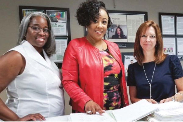 Alita McCoy Zuber (center) and colleagues