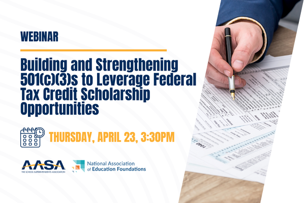 Building and Strengthening 501(c)(3)s to Leverage Federal Tax Credit Scholarship Opportunities