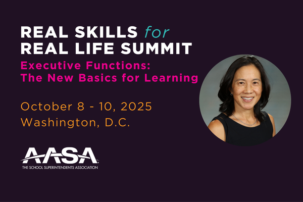 Angela Duckworth to appear at AASA's Real Skills for Real Life Summit October 8-10 in Washington DC