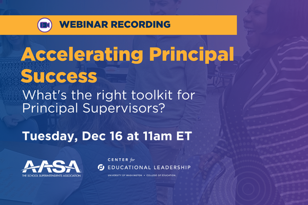 Accelerating Principal Success: What's the right toolkit for Principal Supervisors?
