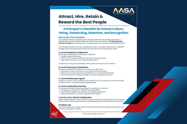Principal Checklist: School Culture, Hiring, Onboarding, Retention, & Recognition