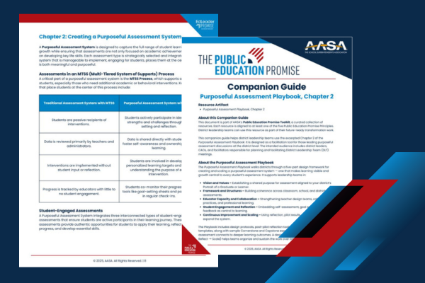 Creating a Purposeful Assessment System