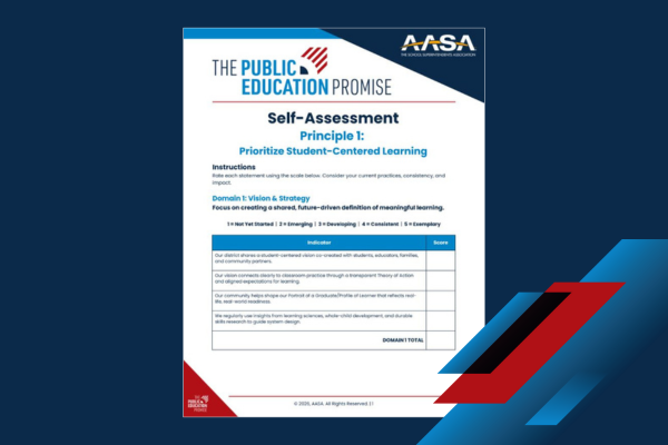 Self Assessment: Prioritize Student-Centered Learning