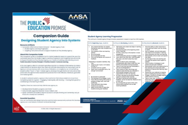 Sunnyside Unified School District Student Agency Tools